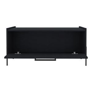 Black 15.6\" H <b>Coffee</b> <b>Table</b> with 1 Shelf and 4 <b>Legs</b> - Product Image 5