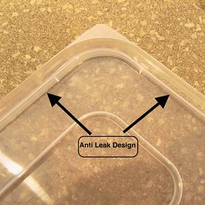 กล่อง PP ทรงสี่เหลี่ยมขนาด 650 มล. ฝาปิดป้องกันการรั่วซึม เป็นมิตรกับสิ่งแวดล้อม ใช้กับไมโครเวฟได้ ปลอดสาร BPA ย่อยสลายได้ เหมาะสำหรับอาหารแบบกลับบ้าน คุณภาพพรีเมียม - Product Image 4