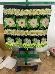 Women's Vintage A-Line <b>Pleated</b> Anti-Wrinkle Soft 100% Polyester Solid Pattern <b>Mini</b> <b>Skirt</b> Discharge Printed Knitted Lower Hem - Product Image 5