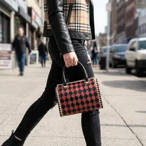 Genuine Leather Shoulder Bag Women <b>Handbag</b> Zipper Purse Portable Daily Travel Bag Luxurious Look - Product Image 3