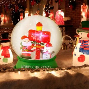 4 Feet Outdoor Christmas Inflatable Snow Globe Festive Holiday Yard Decoration - Product Image 5