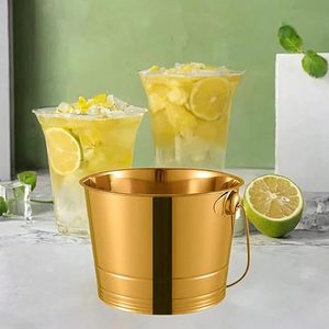 Bañera Enfriadora de Bebidas Grande de Acero Inoxidable, Cubo de Hielo Metálico Resistente para Enfriar Bebidas, Accesorios de Bar, Fiestas, Bodas, Uso Doméstico - Product Image 1