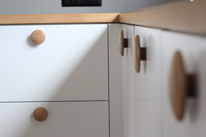 Tirador de armario de madera maciza, cajón, decoración de armario, tiradores de madera Natural para muebles de armario de cocina - Product Image 6