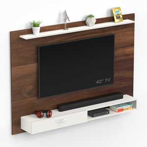 Mueble de TV Moderno Lami de Madera Sintética con Estantes para Libros y Exhibición Decorativa para Dormitorio y Sala de Estar - Product Image 5