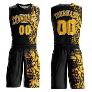 High-quality Custom Design Black and <b>Red</b> Basketball Jersey Men Kids Blank Basketball Uniforms Reversible Basketball Jersey - Product Image 3