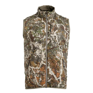Gilet de chasse camouflage pour homme, sans manches, en softshell respirant, coton, coupe-vent, polyester, protection UV, uni/imprimé, été - Product Image 1