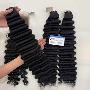 Extensiones de Cabello Humano Vietnamita Virgen Ondulado Profundo al Vapor, Tejido a Máquina, Venta al por Mayor de Fábrica, Más Vendidas - Product Image 2