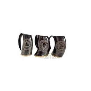 Jarra Vikinga Hecha a Mano de Cuerno de Búfalo Natural, Diseño Vintage, Reutilizable para Cerveza, Venta al Por Mayor - Product Image 3