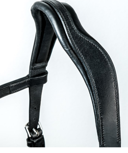 Brida para Caballo de Cuero Genuino de Primera Calidad con Flecos Hechos a Mano y Conchos, Estilo Inglés y Western, Moda Ecuestre - Product Image 4