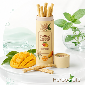 Miswak แท่งทางทันตกรรมพร้อมกลิ่นมะม่วงเพื่อสุขภาพฟันแข็งแรงเหงือกแข็งแรงและลมหายใจสดชื่น - Product Image 3