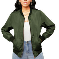 Veste bomber pour femme de qualité supérieure à prix abordable, respirante, en polyester/nylon, col rond, fabrication professionnelle OEM