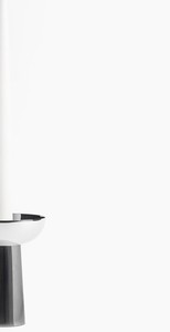 Support de bougie conique de luxe en chrome argenté, bougeoir moderne en métal poli, style nordique minimaliste pour la décoration de table de mariage au Golfe - Product Image 3