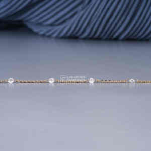 Pulsera de Cadena de Plata S925 de Lujo con Moissanita Redonda de Corte Brillante para Mujer, Calidad VS EF, Cinco Piedras, Regalo de Aniversario/Boda - Product Image 5