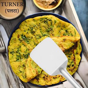 ชุดเครื่องครัวสแตนเลส 5 ชิ้น สำหรับทำอาหารและเสิร์ฟในครัว แพ็ค 5 ชิ้น ช้อนตัก ตะหลิว ตะหลิวตักน้ำมัน/ตะหลิวปาด - Product Image 5