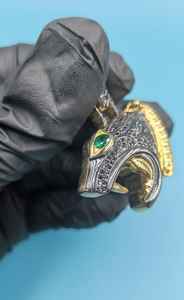 Colgante Cabeza de León de Plata 925, Colgante Hip Hop Iced Out con Moissanita VVS, Colgante Bling para Raperos, Colgante para Amantes de Animales para Hombres - Product Image 3