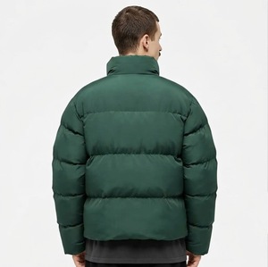 Chaqueta Acolchada Verde con Capucha para Hombre, Chaqueta de Invierno Cálida y Acolchada, con Cierre Completo, Ligera, Resistente al Viento, para Uso Casual y Urbano - Product Image 2