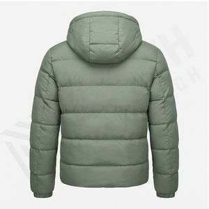Veste bouffante professionnelle Slim Fit pour hommes vêtements d'hiver épais décontractés avec fermeture éclair personnalisée pour une utilisation en extérieur mode masculine - Product Image 3