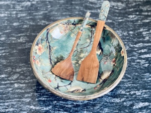 Plato para Servir Ensaladas, Ecológico, de Madera, de Lujo, Tazón Mediano para Frutas, Utensilios de Cocina para el Hogar, Hotel, Restaurante, Decoración India - Product Image 2