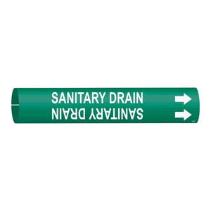 Marcador de Tuberías Sanitarias Brady Snap-On para Instalaciones Industriales e Investigativas - Product Image 1