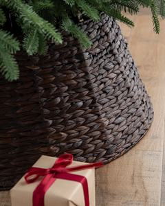 Unique design Water Hyacinth Christmas Woven Tree <b>Skirt</b> Seagrass Xmas Tree Collar tree base for home decoration Xmas gift - Product Image 5