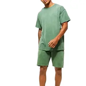 Conjunto camiseta e shorts masculino, melhor fornecedor 2023