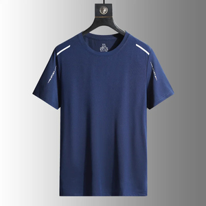 เสื้อยืดลำลองผู้ชาย ย้อมเส้นด้าย แห้งเร็ว ระบายอากาศดี กันยับ เป็นมิตรกับสิ่งแวดล้อม เหมาะสำหรับวิ่ง เดินป่า ตกปลา กีฬากลางแจ้ง เนื้อผ้านุ่ม - Product Image 5