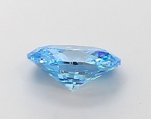 Diamant ovale bleu vif fantaisie de 0,90 carat, cultivé en laboratoire, certifié IGI, VS1, polissage excellent, pierre précieuse synthétique CVD pour bijoux fins - Product Image 2