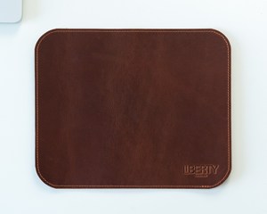 Genuine Leather <b>Mouse</b> Pad Professional Black Desk Mat Luxury Cowhide Leather Mousepad for Banking Sector LMP-0117 - Product Image 1