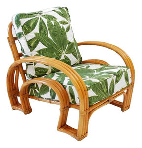Artistic rattan lounge <b>chair</b> with yellow light, outdoor <b>cushioned</b> patio <b>chair</b> for balcony garden, comfortable relaxation - Product Image 1