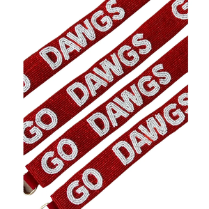 GO DAWGS Beaded Ribbon <b>Strap</b> Fashionable Adjustable Shoulder Handle <b>Replacement</b> Accessory - Product Image 1