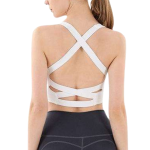 Soutien-gorge de yoga personnalisé à dos croisé, haute qualité, respirant, confortable, extensible, pour femmes, vêtements de sport tendance - Product Image 4