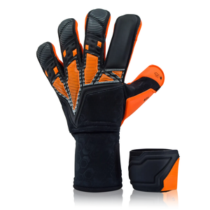 Gants de gardien de but de football professionnels en gros, respirants, antidérapants, à doigts complets, unisexes, en latex, avec fermeture auto-agrippante, personnalisables - Product Image 3