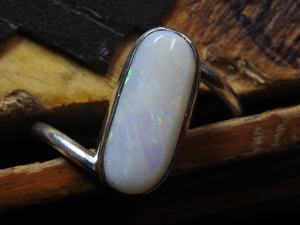 Australian <b>Opal</b> Gemstone <b>Ring</b>-<b>Silver</b> Classic Bezel Setting Multi Fire <b>Opal</b> Wedding Anniversary Party <b>Ring</b>-6US Size Handmade - Product Image 5
