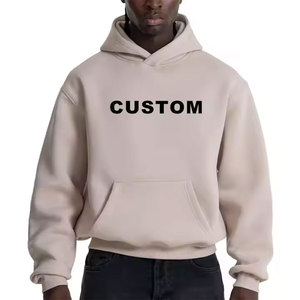 Sweat-shirt à capuche surdimensionné pour homme, de haute qualité, 100% coton, molleton chaud, streetwear décontracté, pour l'extérieur, hiver - Product Image 1