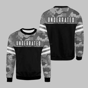 Patrón de impresión de gran tamaño de alta calidad 360 gramo círculo cuello sudadera logotipo personalizado bordado de moda para hombres y mujeres - Product Image 4