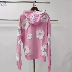 High Quality 450g Heavyweight 100% Cotton <b>Oversized</b> <b>Long</b> Knitted Breathable Spring <b>Hoodie</b> 3D for Wreath Graphic Designer - Product Image 2