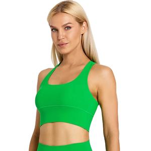 Sujetador deportivo derretido exclusivo de poliéster para mujer, ligero, transpirable para correr, Yoga, deportes elegantes, correr a la moda - Product Image 1