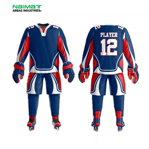 Oversized Ice Hockey Uniform Set Custom Sublimated Team Sports Wear Jersey Pants <b>Socks</b> Breathable Training Gear - Product Image 1