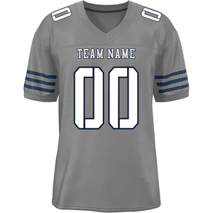 Proveedor de Camisetas de Fútbol Americano para Jóvenes, Tela Interlock, Transferencia Térmica, Uniforme Ligero para Equipos Escolares, Venta al Por Mayor - Product Image 1