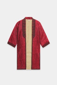 <b>Red</b> <b>Silk</b> Floor-Length Kurta Women Traditional Ethnic Wear India Pakistan Style Loose Fit All Seasons - Product Image 1