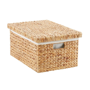 Cesta de Almacenamiento Grande Tejida a Mano de Jacinto de Agua, Asas de Buena Calidad, Cesta de Ropa Sostenible para el Hogar - Product Image 6