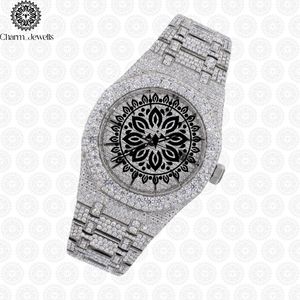 Montre de luxe Charm Jewels en acier inoxydable, cadran rond de 38 mm, cristal saphir, mouvement à quartz, design tendance pour femmes - Product Image 1