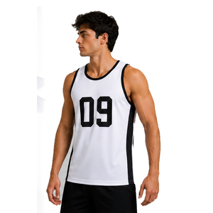 Maillot de netball personnalisé pour hommes, t-shirt sans manches pour hommes, maillot de netball en polyester pour hommes avec sublimation - Product Image 4