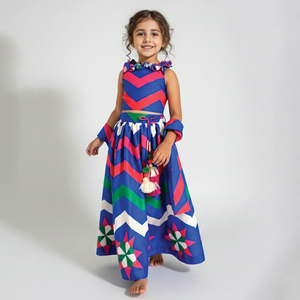 Buy In Bulk Traditional Indian Dresses Girls Fit & Flare Style, Lightweight  | Alibaba.com
