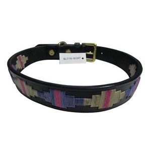 India's Best Quality Leather <b>Dog</b> Collar with Polo Design Premium Pet Leashes. - Product Image 3