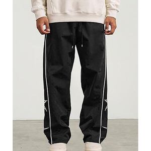 กางเกงวอร์มไนลอนผู้ชายทรงหลวมเอวยางยืดชุดกีฬา - Product Image 3