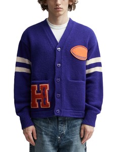 Cardigan pour homme de haute qualité à col en V avec manches rayées, idéal pour les écoles et les universités - Product Image 2