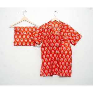 Conjunto de Pijama Corto para Mujer, Estilo Moderno, Transpirable, Cuello en V, Cintura Elástica, para Dormir en Verano - Product Image 3