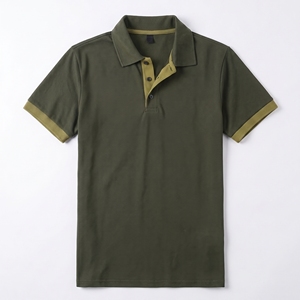 Camiseta de Golf de Talla Grande, Personalizada al por Mayor, 100% Algodón, Tejida, de Alta Calidad, con Logotipo Bordado, Transpirable y Ecológica - Product Image 3