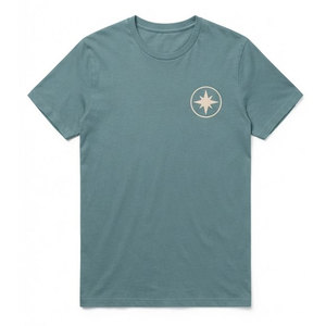 Camiseta con Estampado Personalizado, Cuello Redondo, Algodón, Fabricante de Ropa al por Mayor, Camiseta con Serigrafía - Product Image 1